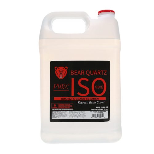 On gallon of 99% Isopropyl Alcohol Cleaner from Bear Quartz