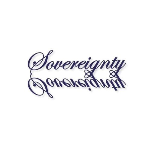 Sovereignty Glass - Small Blue Reflection Sticker - Aqua Lab Technologies